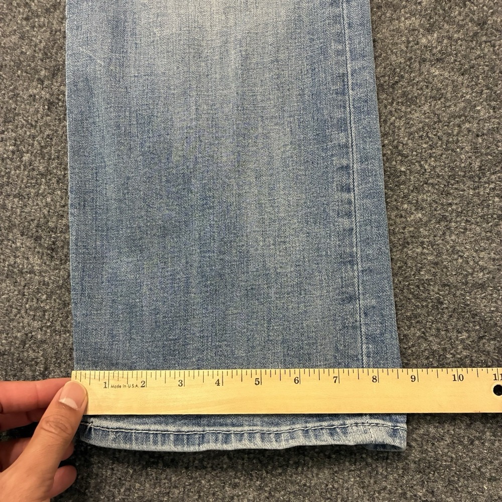 Buckle BKE Jake Bootleg Jeans Mens 36x30 Faded Whiskered Stretch Denim - Picture 9 of 11